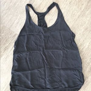 Lululemon Black Racerback Long Tank S M